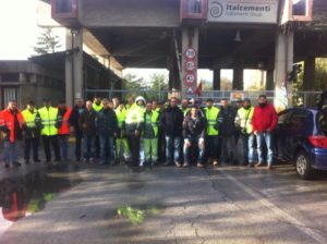 Sciopero operai Italcementi Castrovillari