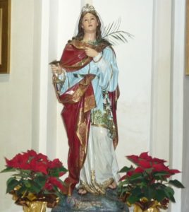 Statua Santa Lucia Platania