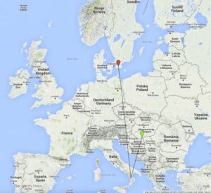 cartina itinerario  cicogna