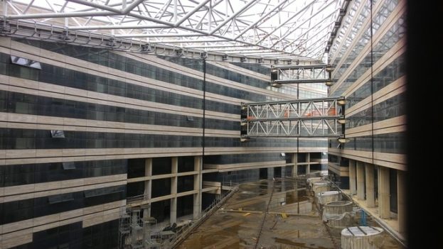 Luca Lotti visita cantiere Palazzo di giustizia a Reggio Calabria